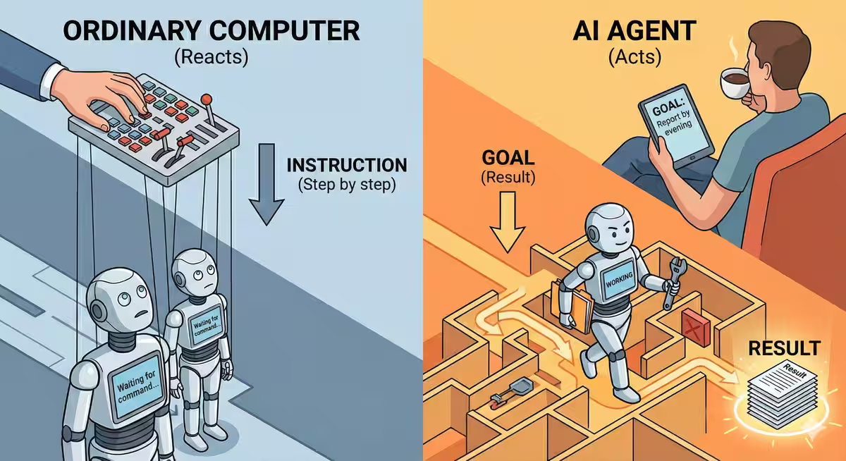 AI Agent: the computer stops waiting